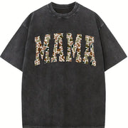 Camouflage Mama Camo Mama Vintage Washed T-Shirt in Black