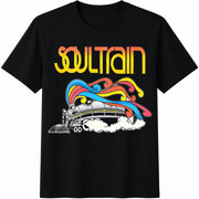 Popular Choice with Soul Train Cotton T-Shirt in Black