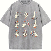 Archery Silly Goose Vintage Washed T-Shirt in Gray