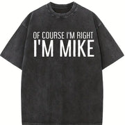 1 Pcs Heavy Adorable Vintage Washed T-Shirt in Black