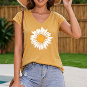 Sleeveless Vest with Letter Women's Color Cotton Tank Top in Yellow