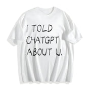 Quote Cotton T-Shirt in White