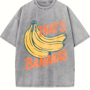 That's Bananas Vintage Washed T-Shirt in Gray
