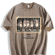 1996 Chicago Squad vintage washed oversized T-shirt in Brown