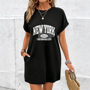 New York City Cotton T-Shirt in Black