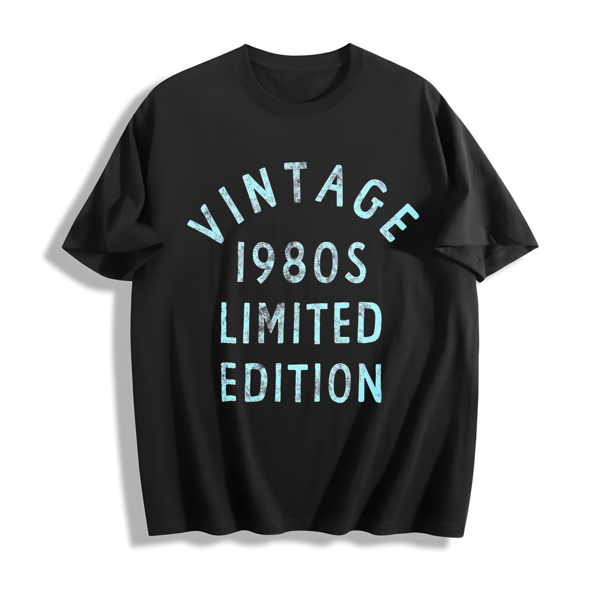 1980s 1980 Theme Classic for Guys Classic Novelty for Guys Cotton T-Shirt in Black