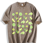 Limes 90s Retro ® Y2k Lime Vintage Washed T-Shirt in Brown