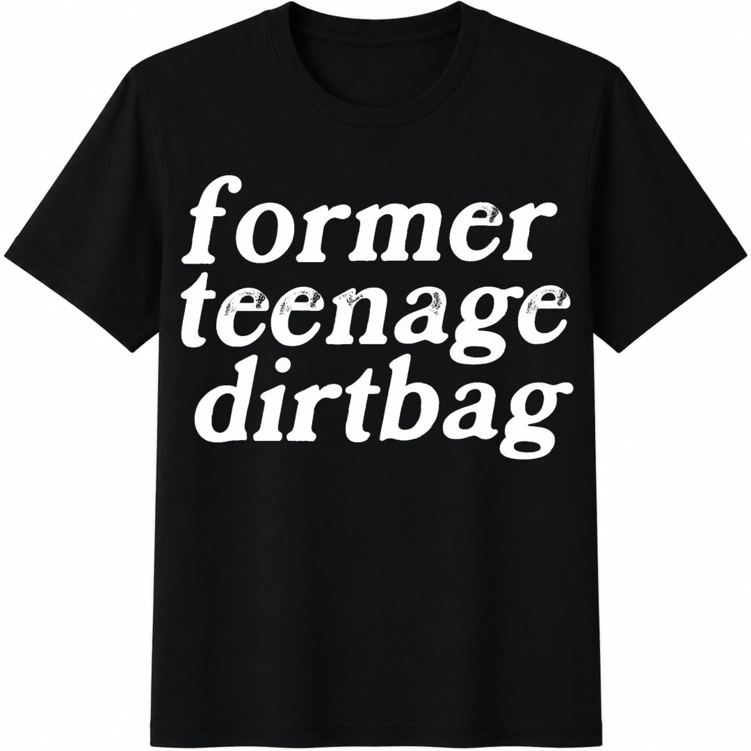 Former Teenage Dirtbag Cotton T-Shirt in Black