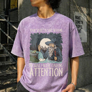 Your Secret Is Safe with Me Vintage Washed T-Shirt in Purple