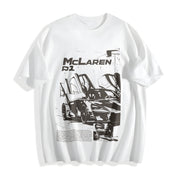 P1 Supercar 90s Cotton T-Shirt in White