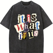 Y2K UFO Vintage Washed T-Shirt in Black