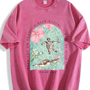 I Will Be with You Vintage Washed T-Shirt in Red