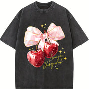 100 Percent Holiday Party Local Warehouse Valentines Day Vintage Washed T-Shirt in Black