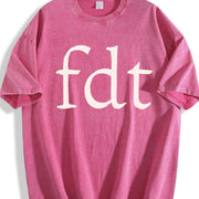 Subtle Anti Trum FDT Vintage Washed T-Shirt in Red