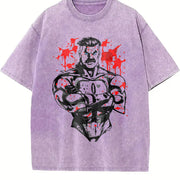 Invincible Viltrumite Warrior Anime Vintage Washed T-Shirt in Purple
