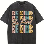 Be Kind Vintage Washed T-Shirt in Black