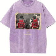 Chicago The Last Dance MJ & Pip vintage washed oversized T-shirt in Purple