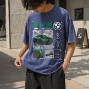 BMW M4 Competition Vintage Washed T-Shirt in Blue