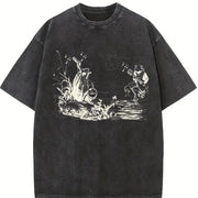 ® Frog Musicians 90s Vintage Washed T-Shirt in Black