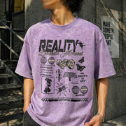 Reality Jackson Moment Vintage Washed T-Shirt in Purple
