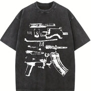 In Draco We Trust Vintage Washed T-Shirt in Black