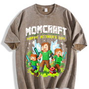 ✊🏾Momcraft Vintage Washed T-Shirt in Brown
