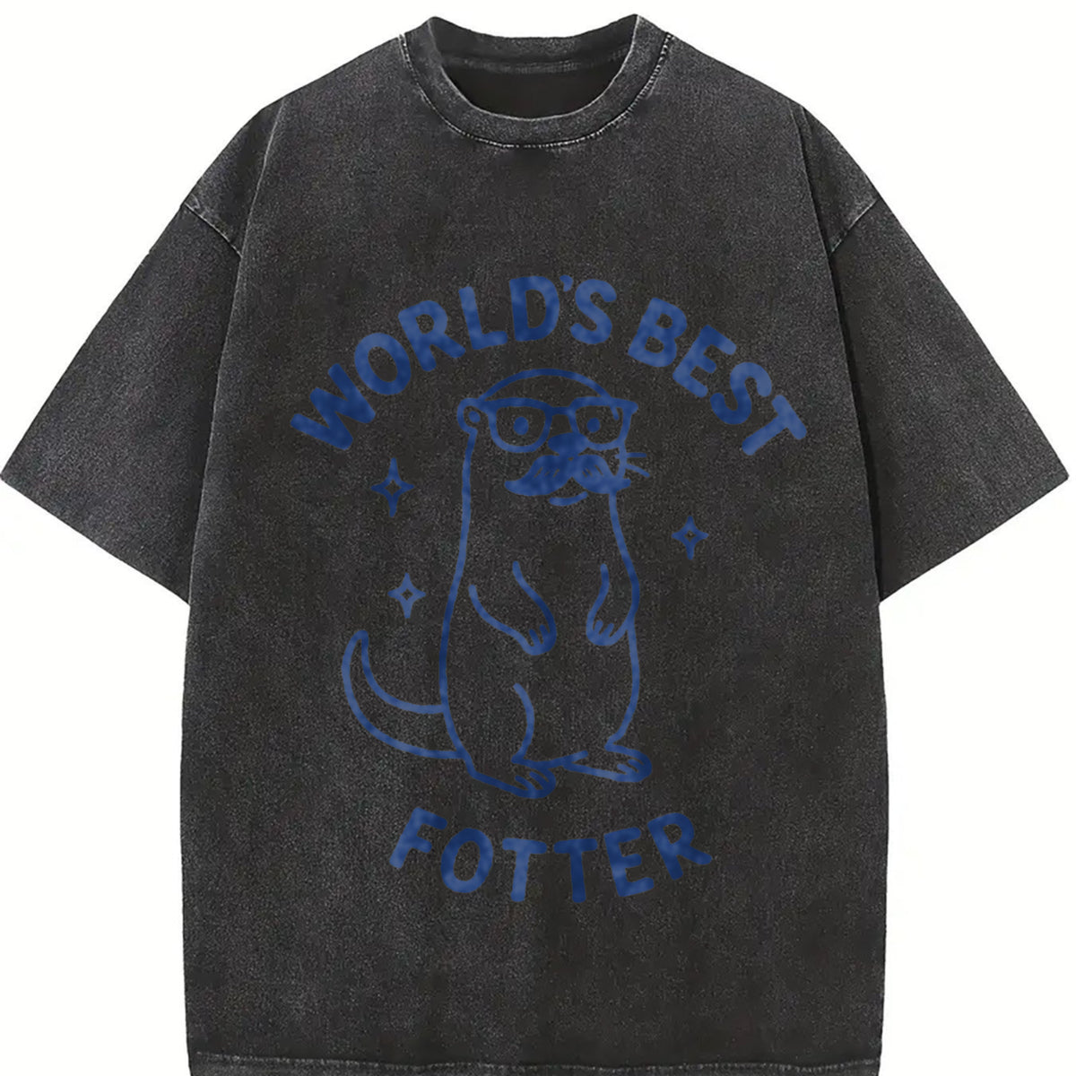 World's Best Fotter Vintage Washed T-Shirt in Black