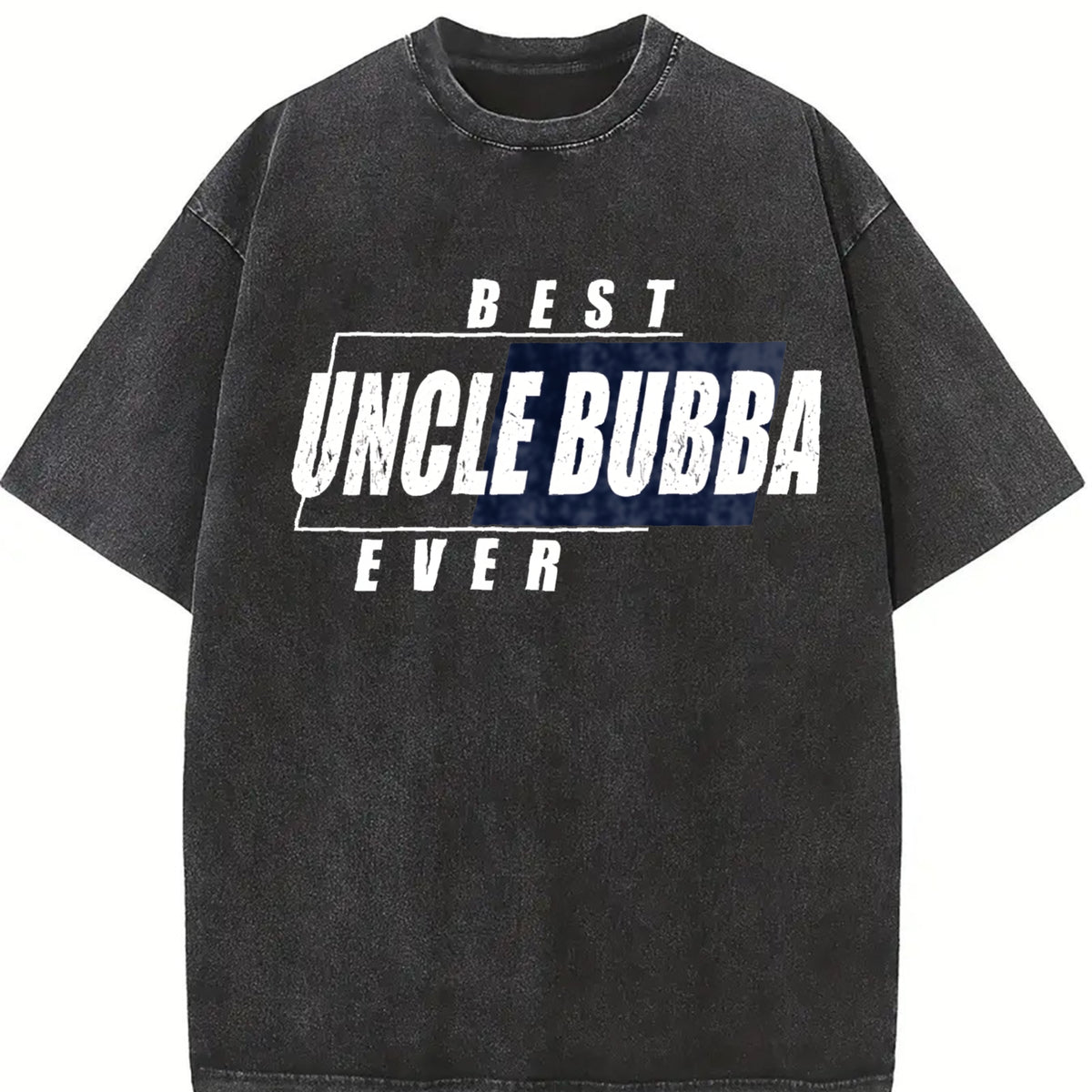Best Uncle Bubber Ever Vintage Washed T-Shirt in Black