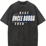 Best Uncle Bubber Ever Vintage Washed T-Shirt in Black