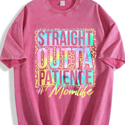 Outta Patience for Curvy Vintage Washed T-Shirt in Red