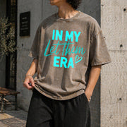 In My Let Them Era Vintage Washed T-Shirt in Brown