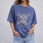 Ridoc Quest Squad vintage washed oversized T-shirt in Blue