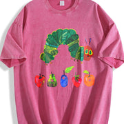 The Very Hungry Caterpillar vintage washed oversized T-shirt in Red