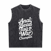 Embarrassing Naughty Inappropriate Adult Humor Vintage Washed Tank Top in Black