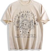 Second House One-piece Vintage Washed T-Shirt in Beige