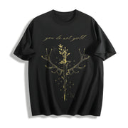 You Do Not Yield to Whatever End Cotton T-Shirt in Black