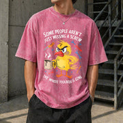 Some People Aren't Just Missing a Screw Vintage Washed T-Shirt in Red