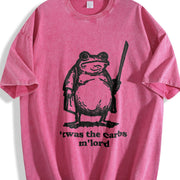 It Was the Carbs Frog Vintage Washed T-Shirt in Red