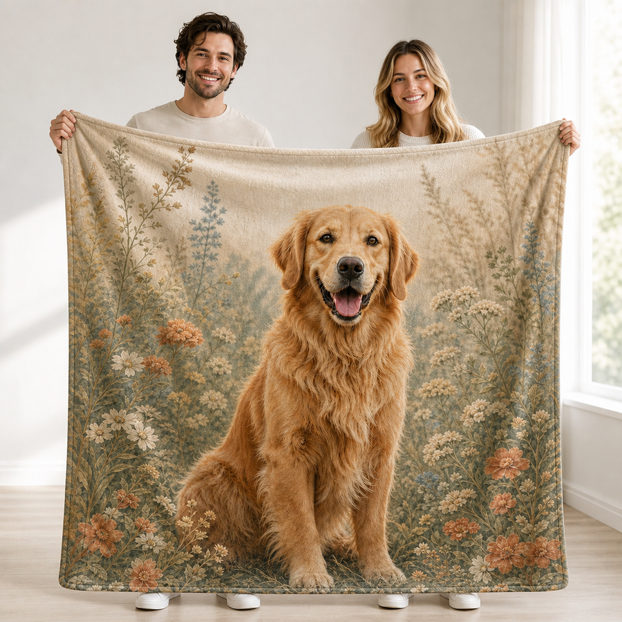 Custom Photo Flannel Blanket – Personalized Full-Print Throw with Your Design