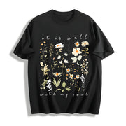 It Is Well with My Soul Cotton T-Shirt in Black