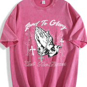 Road to Glory Vintage Washed T-Shirt in Red