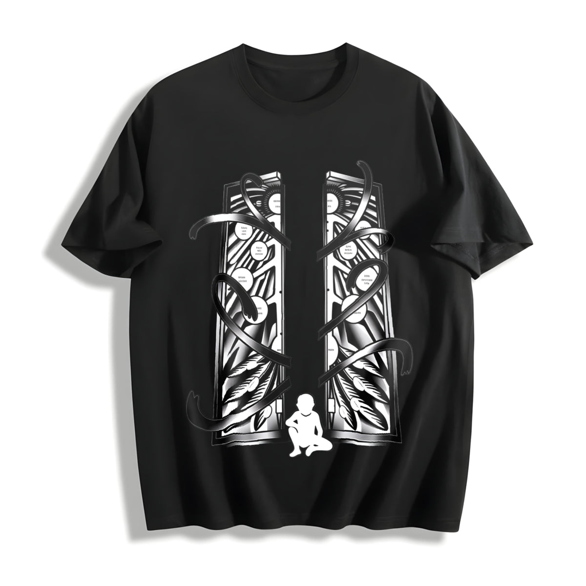 Retro Heavy Limited Gatekeeper Cotton T-Shirt in Black