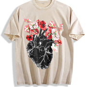 That Has Been a for the New Year with a Futuristic Vintage Washed T-Shirt in Beige