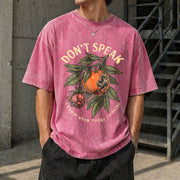 Don't Speak 90s Rock Vintage Washed T-Shirt in Red