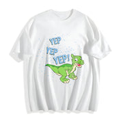 The Yep! Land Before Time Pastel Dinosaur Friends Cotton T-Shirt in White