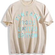 1980s 1980 Theme Classic for Ladies Cute Ladies Novelty Vintage Washed T-Shirt in Beige
