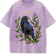 Winter a Crow Phase Vintage Washed T-Shirt in Purple
