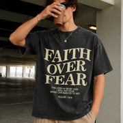 Slogan to School Vintage Washed T-Shirt in Black