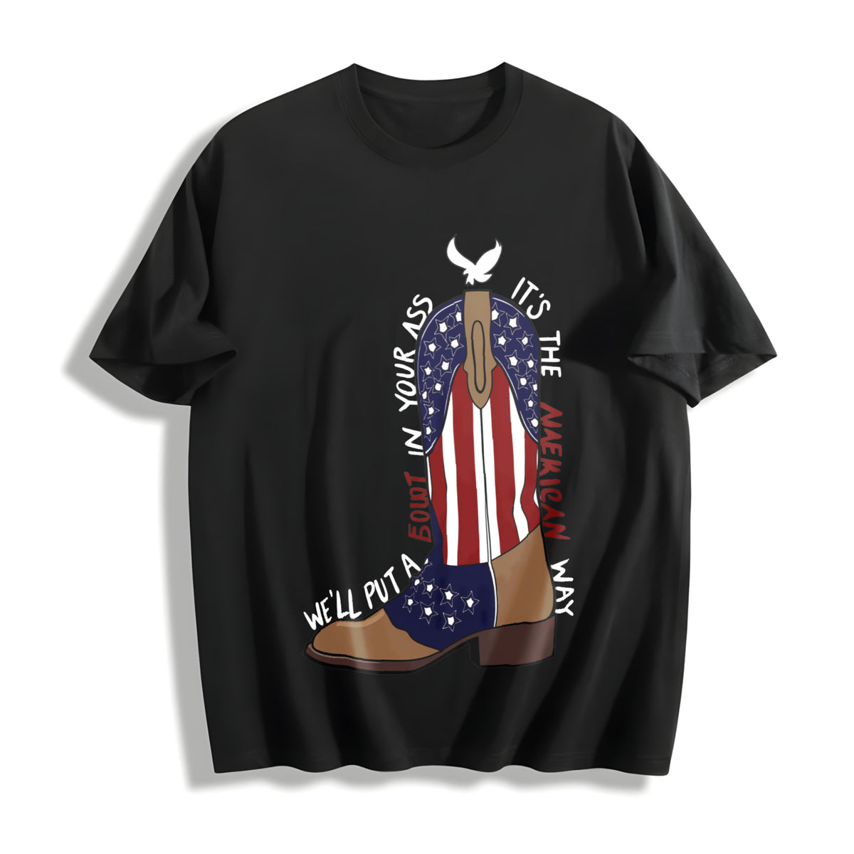 Courtesy of the Red Cotton T-Shirt in Black