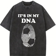 It's in My DNA Fingerprint Vintage Washed T-Shirt in Black